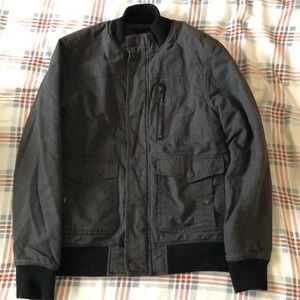 Black bomber jacket